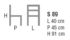 Schema Sedia: Carlotta S 89.11