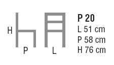 Schema Poltrona: Ester P 20.35