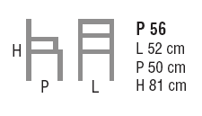 Schema Poltrona: Ida P 56.11