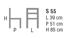 Schema Sedia: Ida S 55.28