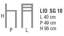 Schema Sgabello: Lio SG 10