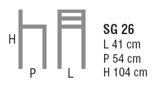 Schema Sgabello: Molly SG 26