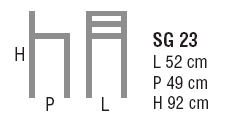 Schema Sgabello: Nizza SG 23