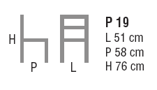 Schema Poltrona: Oscar P 19.23