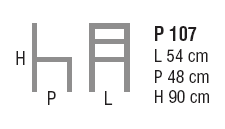 Schema Poltrona: Pilar P 107