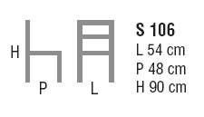 Schema Sedia: Pilar S 106