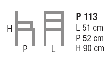 Schema Poltrona: Ricciolina P 113.21