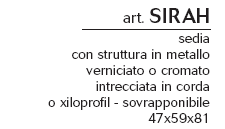 Schema Sedia: Sirah Crom. 