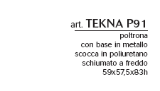 Schema Poltrona: Tekna P 91