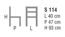 Schema Sedia: Vittoria S 114